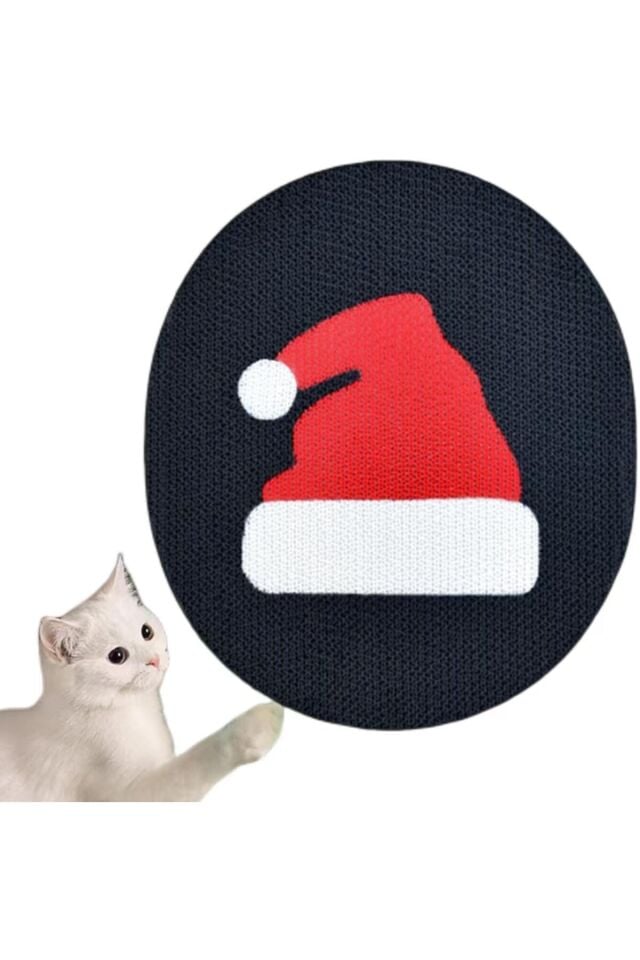 Desenli Kedi Tırmalama Tahtası – Yapışkanlı, Duvar / Kapı / Mobilya Uyumlu, Dayanıklı Karton