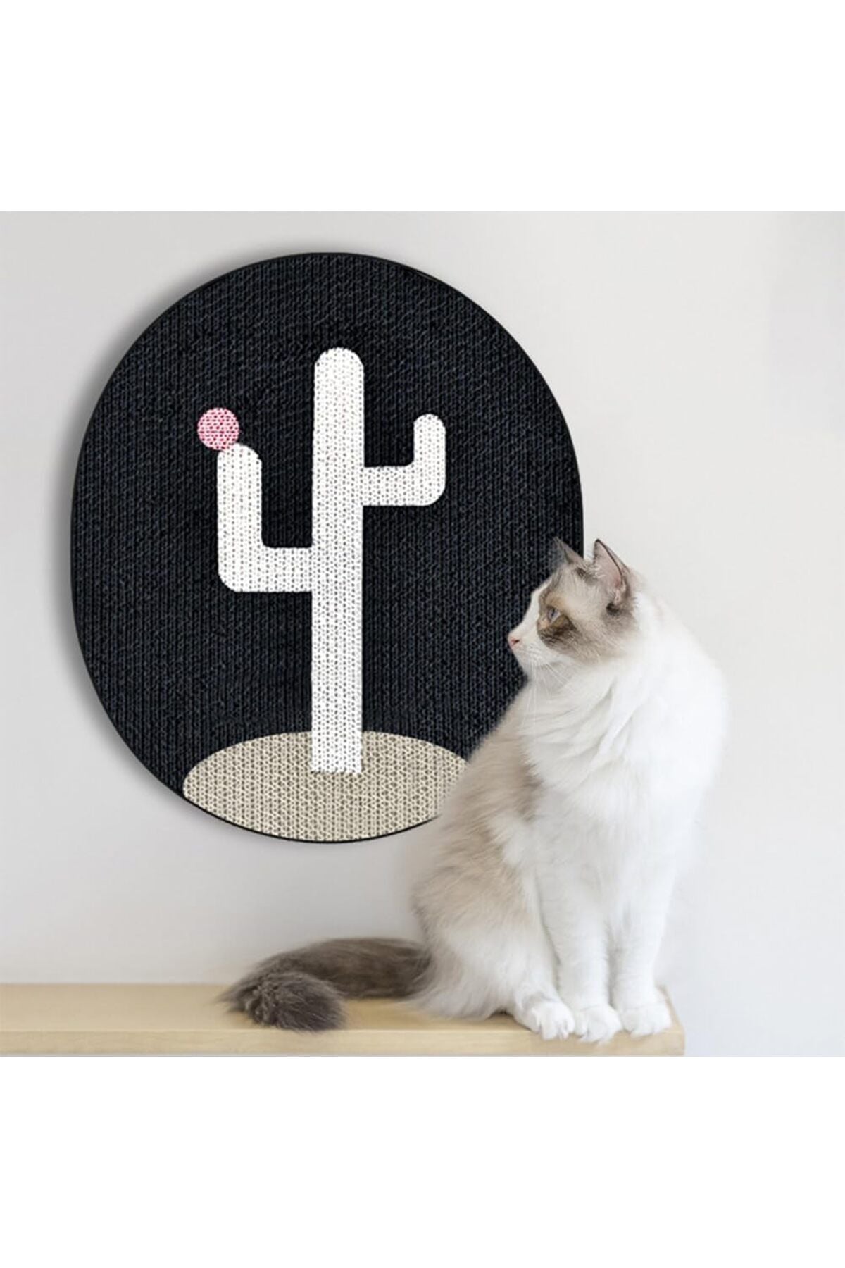 Desenli Kedi Tırmalama Tahtası – Yapışkanlı, Duvar / Kapı / Mobilya Uyumlu, Dayanıklı Karton