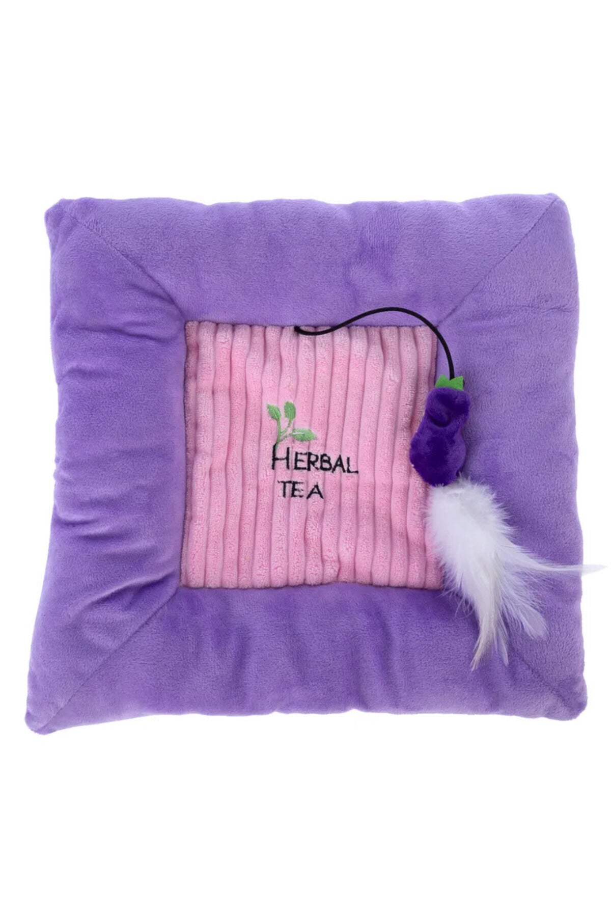 Kedi Naneli Oyun Matı ve Minderi – Asılı Peluş Oyuncaklı