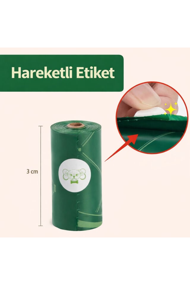 Lavantalı Köpek Dışkı Poşeti – 300 Adet / 20 Rulo, Ekstra Kalın & Dayanıklı, Sızdırmaz, Çevre Dostu